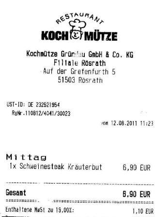 isui Hffner Kochmtze Restaurant